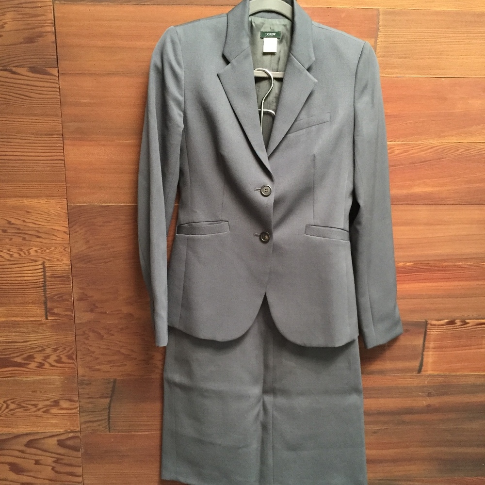 **GREAT CONDITION** J. Crew Wool Skirt Suit Set